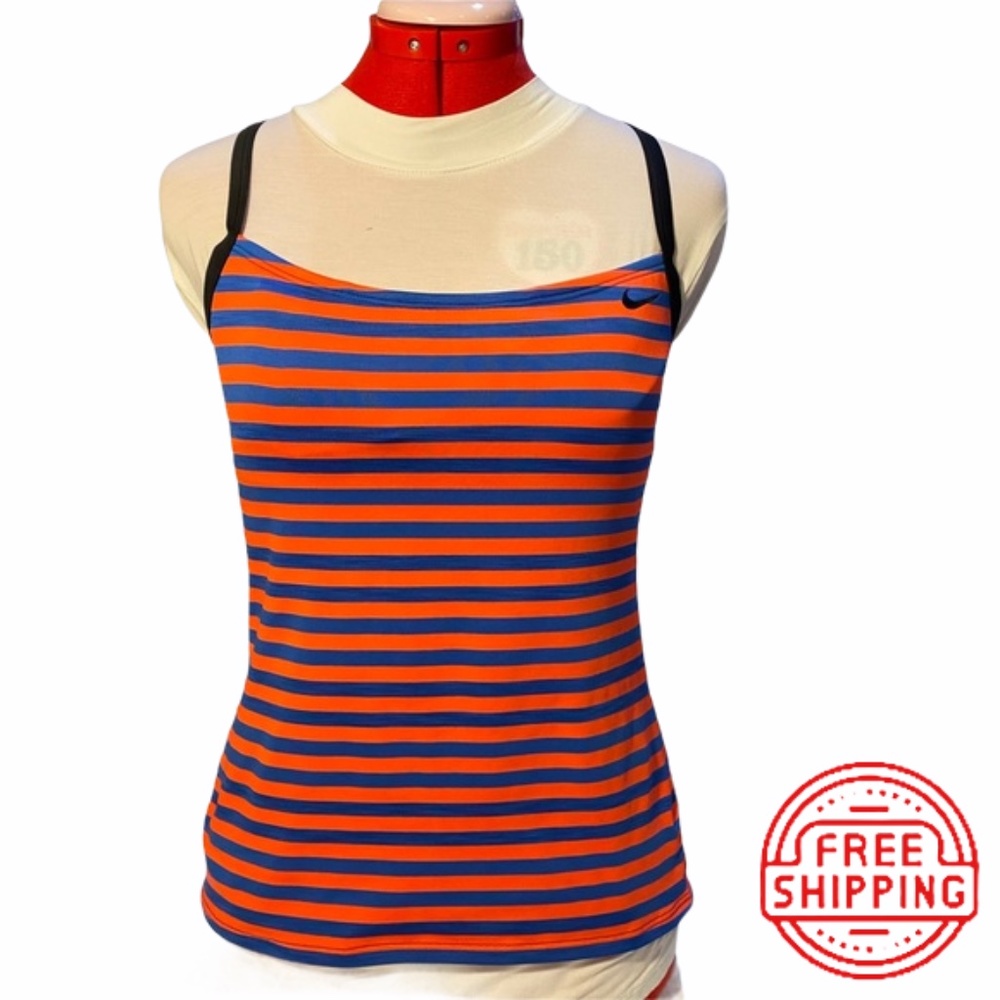 Nike striped racerback workout tank top